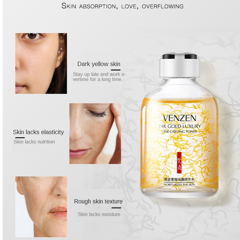 24K Emas Line Ukiran Toner Pel - Skincare Luxury Whitening ulasan dan harga